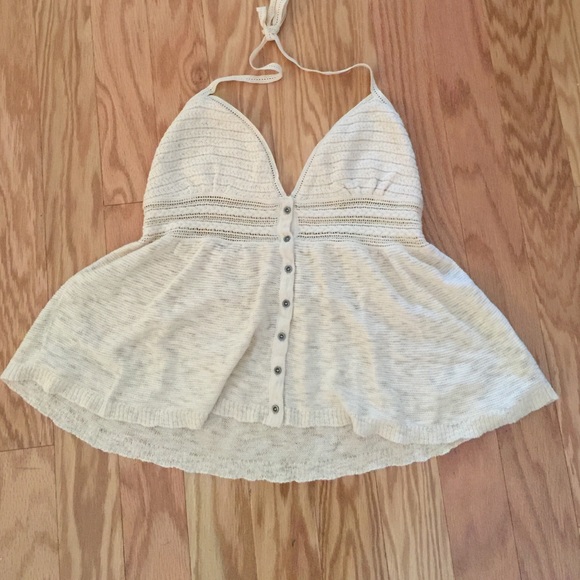 Crochet like halter top from American Eagle
