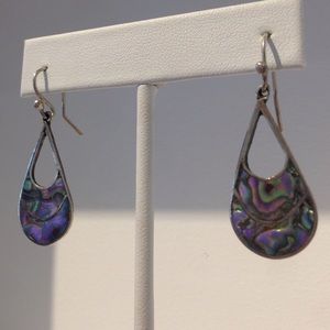 Sterling Silver Abalone Earrings