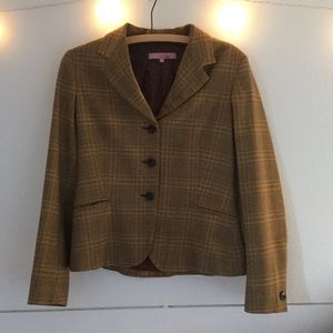 Markdown!!! Preppy Plaid Blazer, High Quality