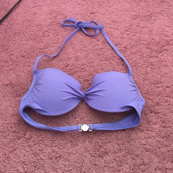 Purple push up bikini top
