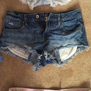 High waisted shorty shorts