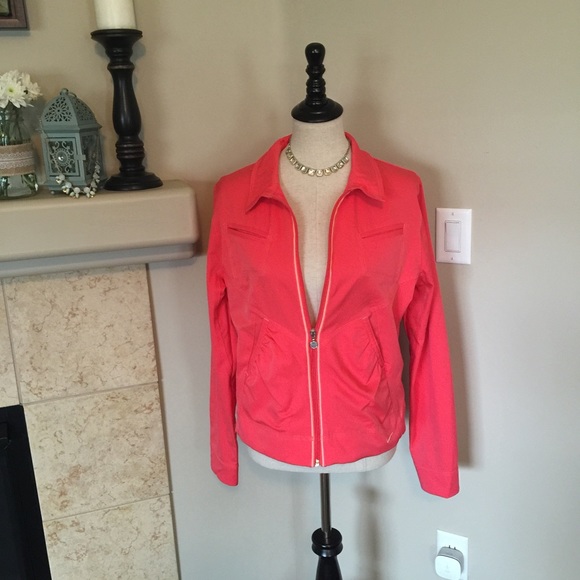 Nike Jackets & Blazers - ::SOLD:: Coral Nike Warm-Up Jacket XL