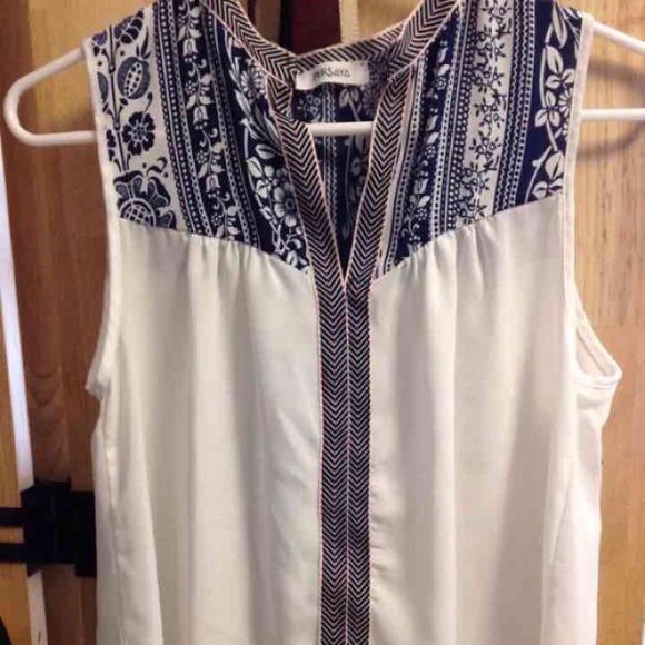 SOLD Small Tribal sleeveless top! - Picture 2 of 4