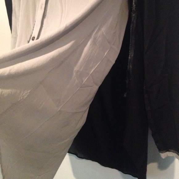 Distressed Nicole Miller button down blouse - Picture 4 of 4