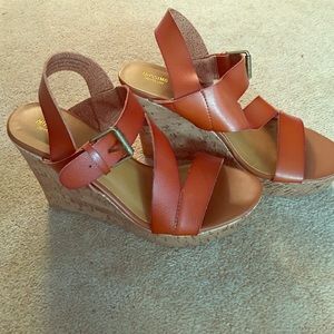 Mossimo Supply Co. Shoes - British tan wedges ! Never worn , brand new! Mossimo Supply Co. Shoes - British tan wedges ! Never worn , brand new!