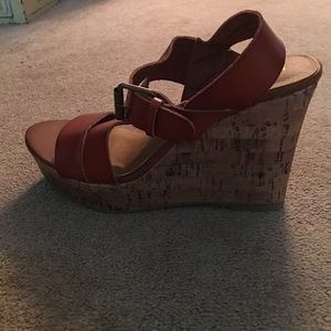 Mossimo Supply Co. Shoes - British tan wedges ! Never worn , brand new! Mossimo Supply Co. Shoes - British tan wedges ! Never worn , brand new!