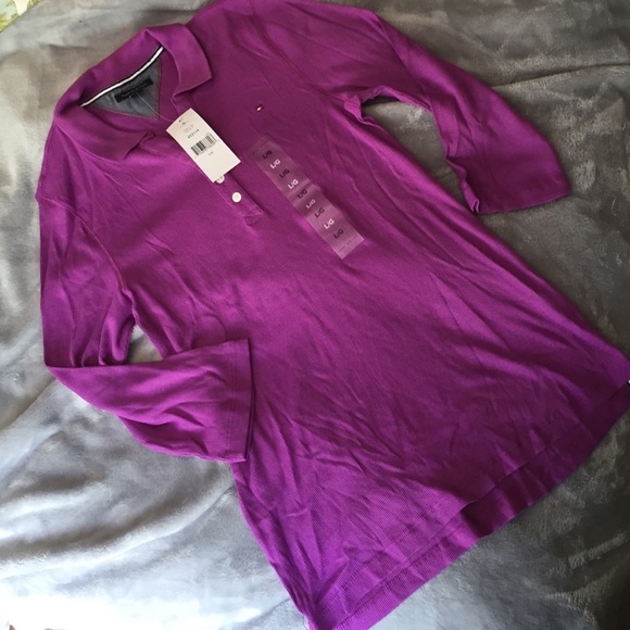Clearance Purple polo shirt