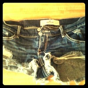 Hollister jean short shorts