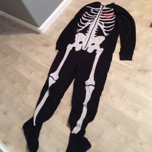 Super soft skeleton onesie!