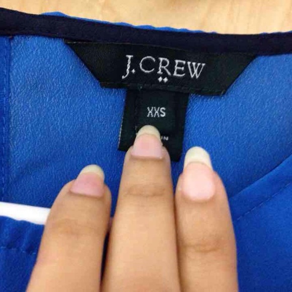 J. Crew xxs cobalt blue blouse - Picture 3 of 3