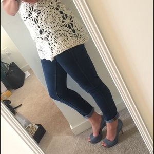 Jessica Simpson Navy Blue Summer Pumps