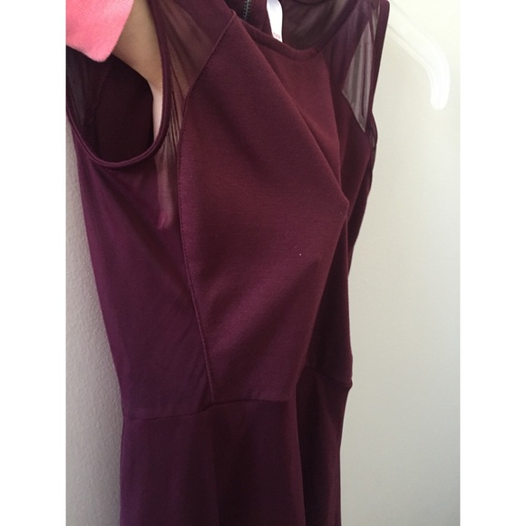 Plum High-Low Dress - Picture 2 of 2