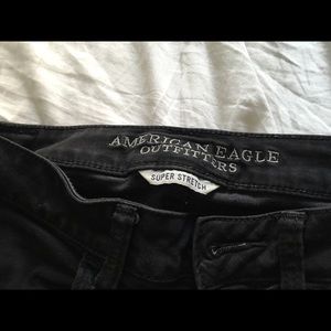 AE high rise black jeggings