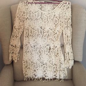 🌺SALE🌺 💞HOST PICK💞 Cream Lace Top