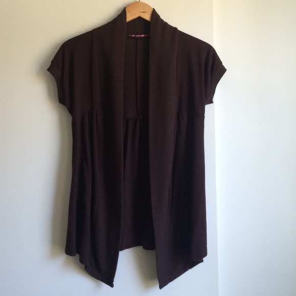 Brown long accent sweater
