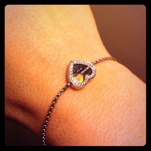 Micheal Kors white gold adjust bracelet NWT