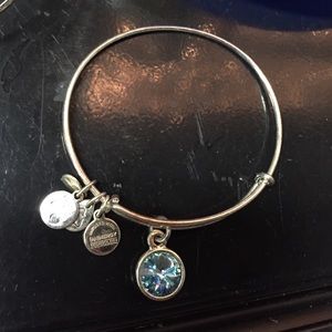 Alex and Ani March aquamarine birthstone