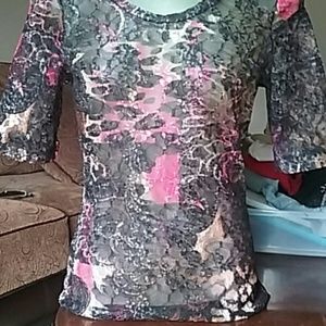 BKE Lace Pattern Top