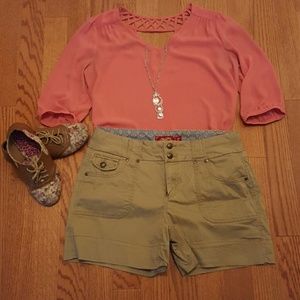 Womens Tan Shorts
