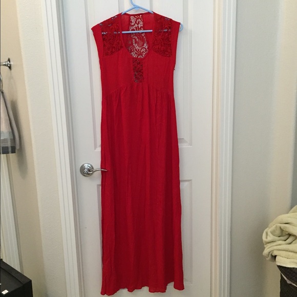 Tiare Hawaii Lace Panel Maxi