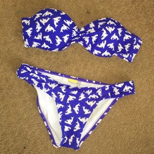Shark print swim suit