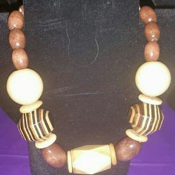 Wood Beaded Necklace