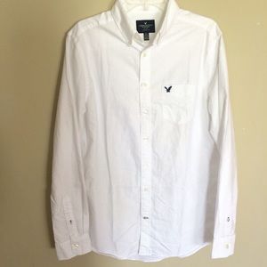 Men's American Eagle Solid Oxford Shirt