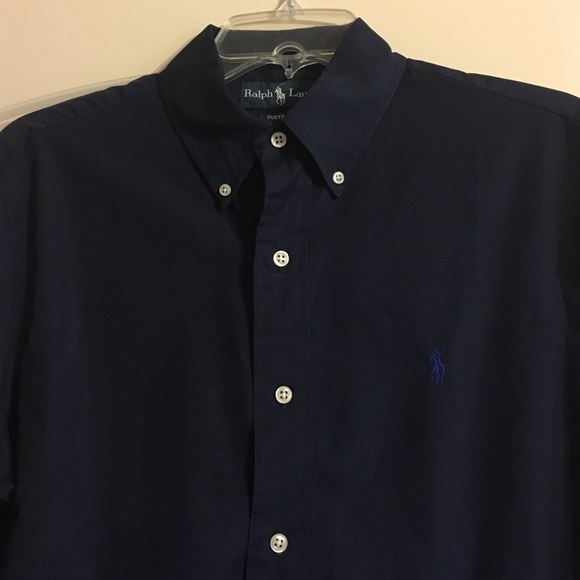 Navy Ralph Lauren Polo button down. - Picture 2 of 2