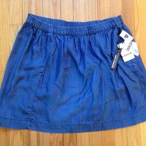 NWT GAP Denim-Colored Tencel Pocketed Skirt - XL