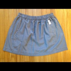 NWT GAP Gray Tencel Pocketed Skirt - Size XL