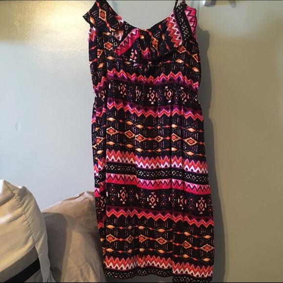Black Tribal Pattern Dress