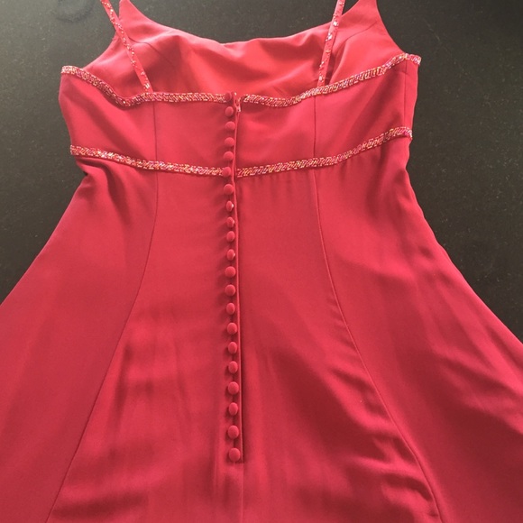 Gorgeous beaded formal gown in wine color - Picture 3 of 4