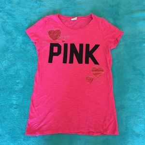 Hot pink Victoria's Secret t shirt