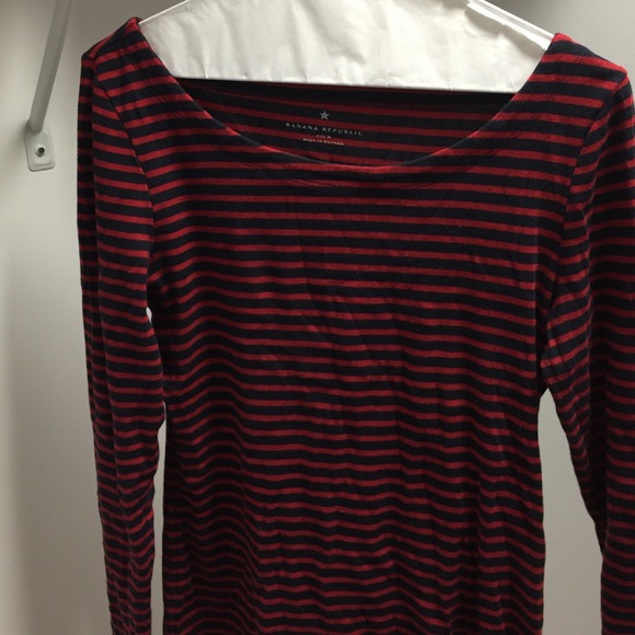 Boat neck Banana Republic long sleeve tee