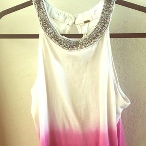 Free People beadwork tank top
