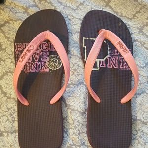 Pink Victoria secret flip flops