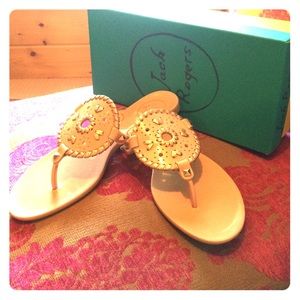 Jack Rogers. Pink. Size 7. Georgica Sandal.