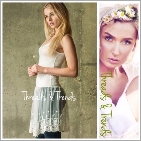 Threads & Trends Tops - Back In Stock!  Tank Lace Extender