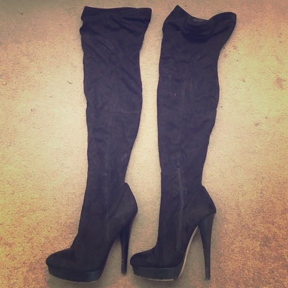 Steve Madden Mackenze thigh high suede boots