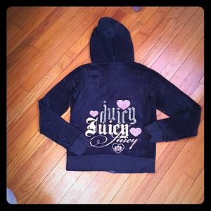 Juicy Couture velour zip up jacket
