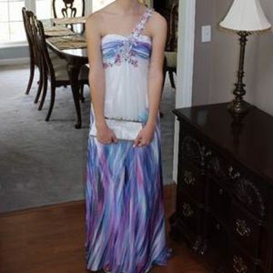 Morgan & Co. Beaded Formal Dress