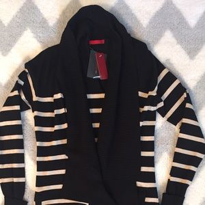 Long Cardigan Sweater - animal print top bundle