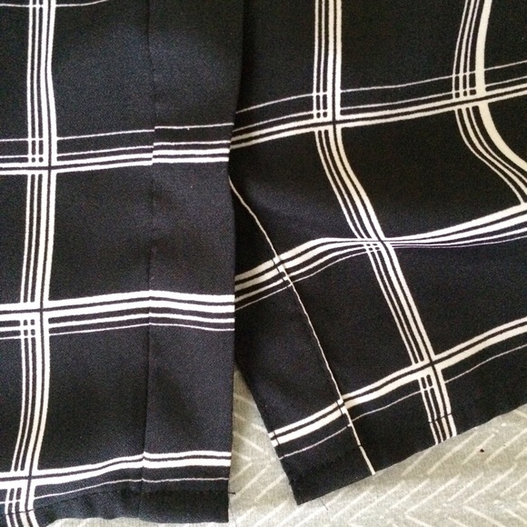 Checked cropped shirt - Picture 3 of 4