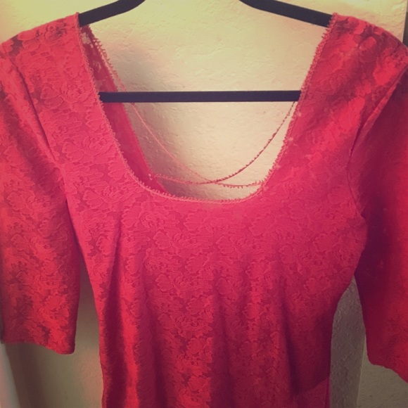 Intimately Free People stretch lace top