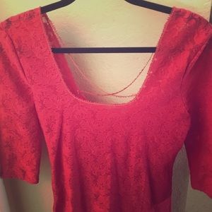 Intimately Free People stretch lace top