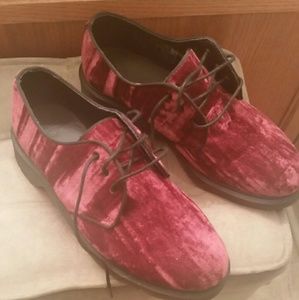 **Reserved*NEW* Doc Marten's Burgundy Velvet Shoes
