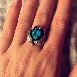 Turquoise sterling silver ring
