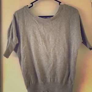 Gray sweater like top