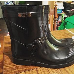 Coach rain boots