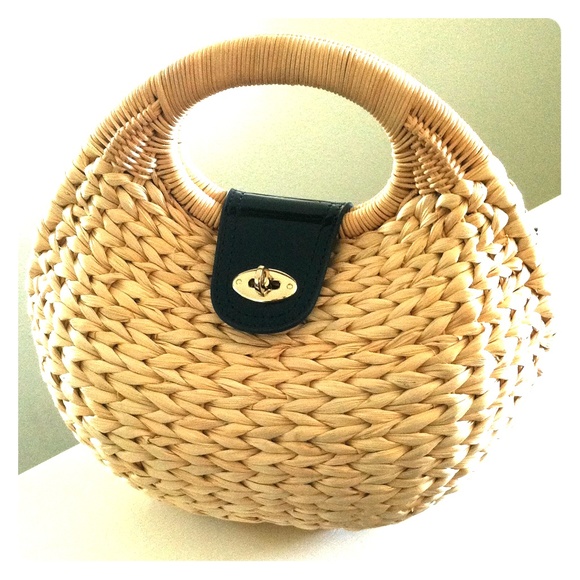Ann Taylor spring woven basket purse